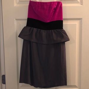 Strapless cocktail dress